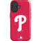 MLB Philadelphia Phillies - Solid Distressed iPhone 16 Plus Magsafe Impact Case